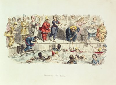 Swimming for Ladies by John Leech